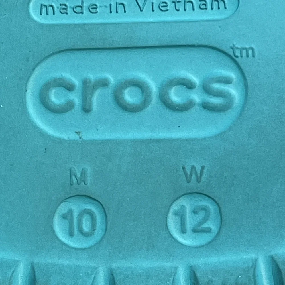 Crocs‎ Digital Aqua Teal Blue Clogs Mens 10 Womens 12